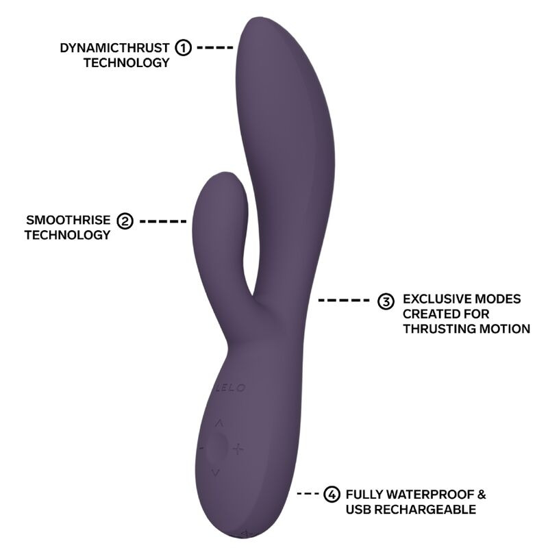 Lelo Ina Thrust Vibrador Rabbit con Empuje Morado