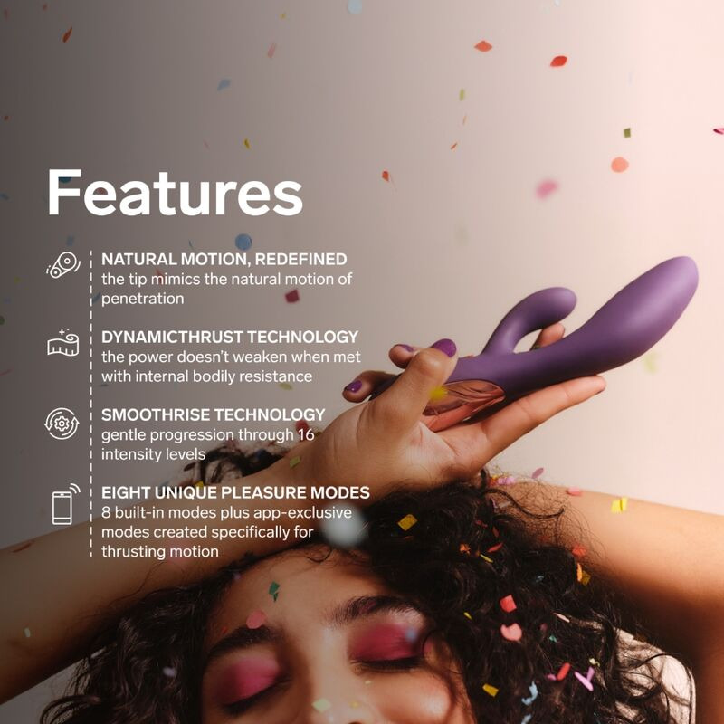 Lelo Ina Thrust Vibrador Rabbit con Empuje Morado
