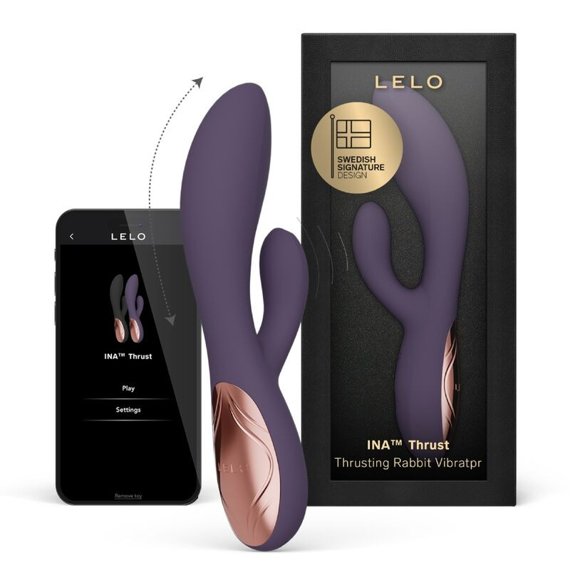 Lelo Ina Thrust Vibrador Rabbit con Empuje Morado