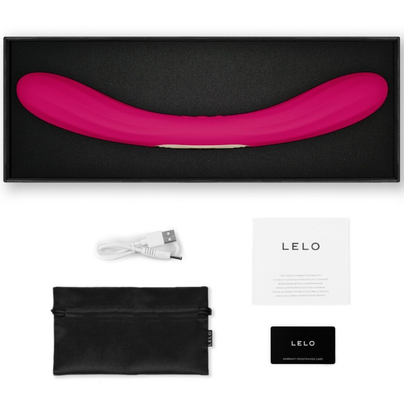 Lelo Boomerang Vibrador de Doble Extremo Cereza