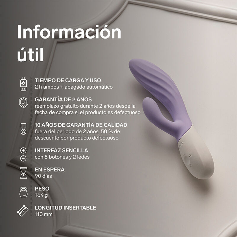Lelo Ina Twist Vibrador Lavanda