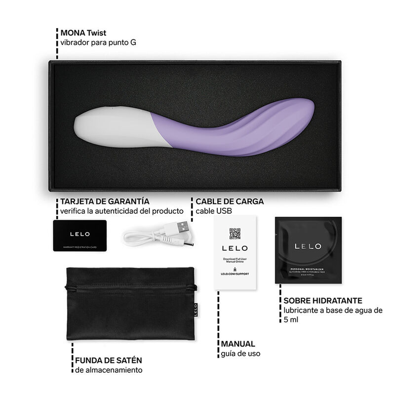 Lelo Mona Twist Vibrador Punto G Lavanda