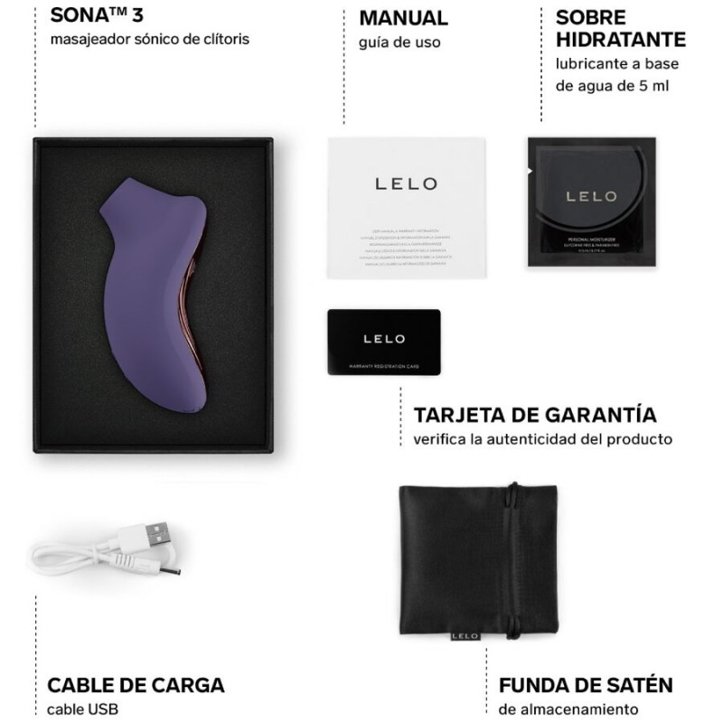 Lelo Sona 3 Succionador de Clítoris Sónico Morado
