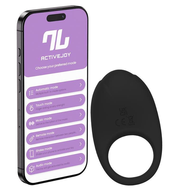 Ringo Anillo Vibrador con App Negro