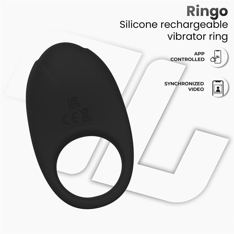 Ringo Anillo Vibrador con App Negro