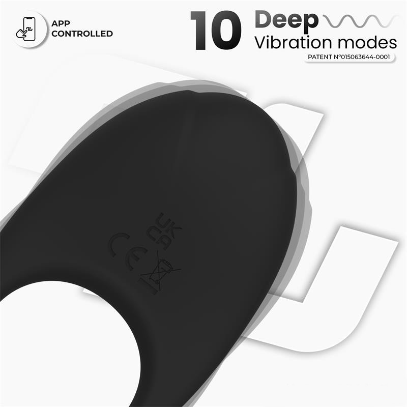 Ringo Anillo Vibrador con App Negro