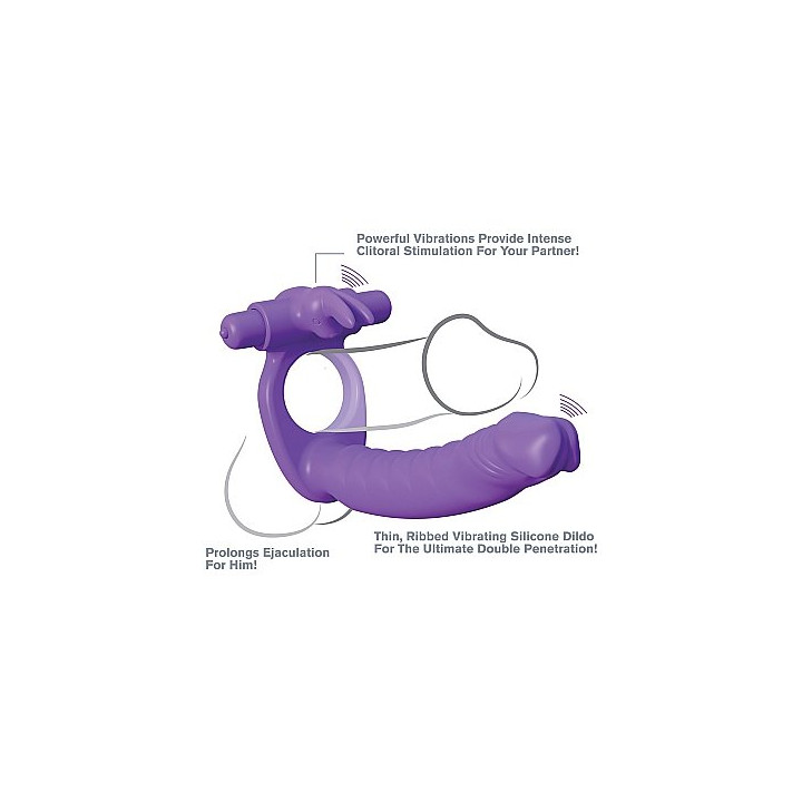 Fantasy C-Ringz Pene con Anillo Vibrador de Silicona
