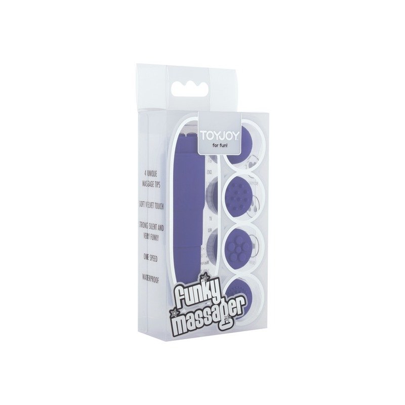 Stimulator with interchangeable heads lilac