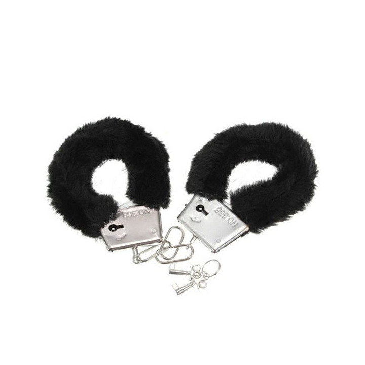 Esposas Suaves de Peluche Negro