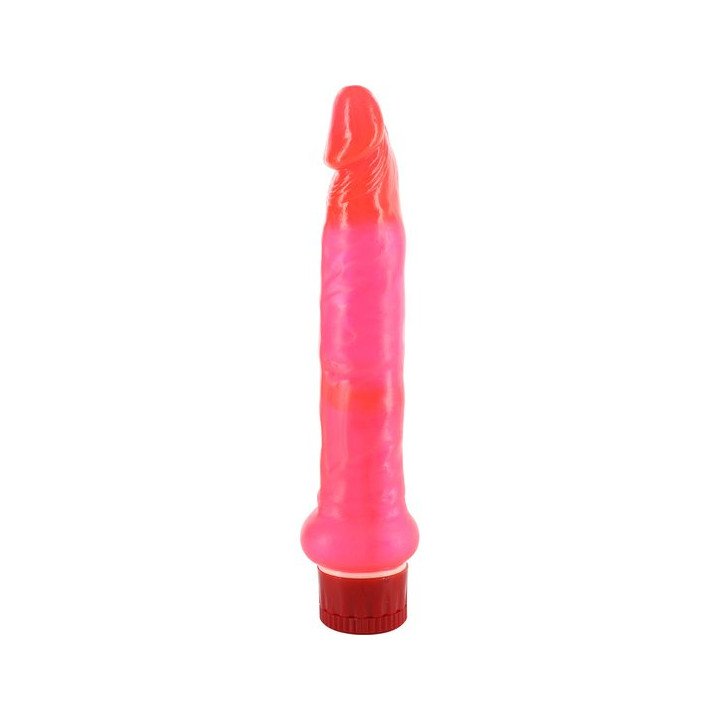 Jelly Vibrador Anal Delgado Rosa cm