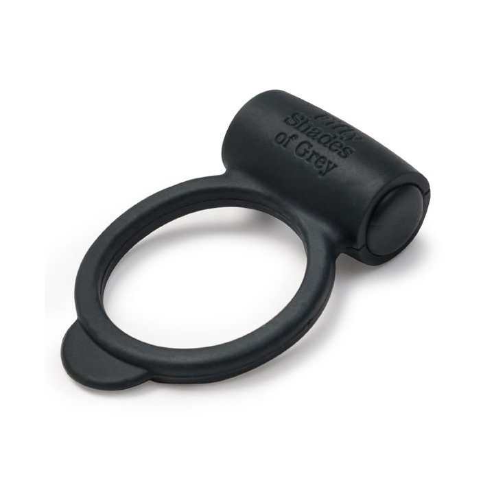 Anillo Vibrador Flexible Negro Cincuenta Sombras