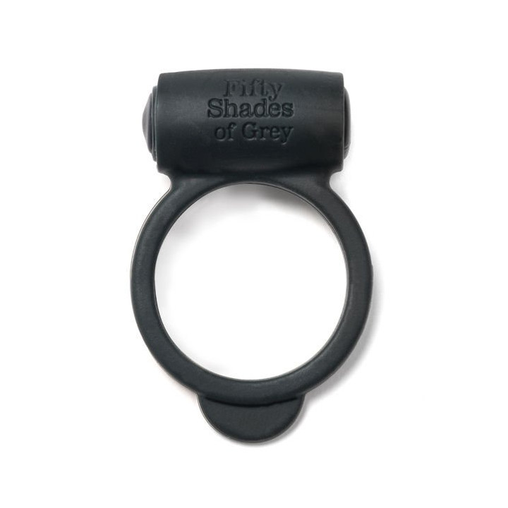 Anillo Vibrador Flexible Negro Cincuenta Sombras