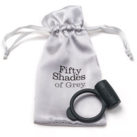 Anillo Vibrador Flexible Negro Cincuenta Sombras
