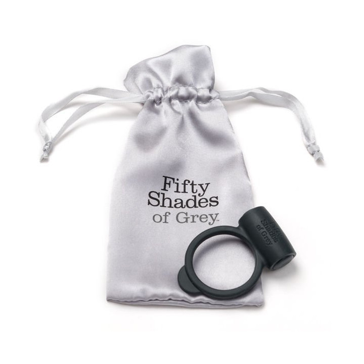Anillo Vibrador Flexible Negro Cincuenta Sombras