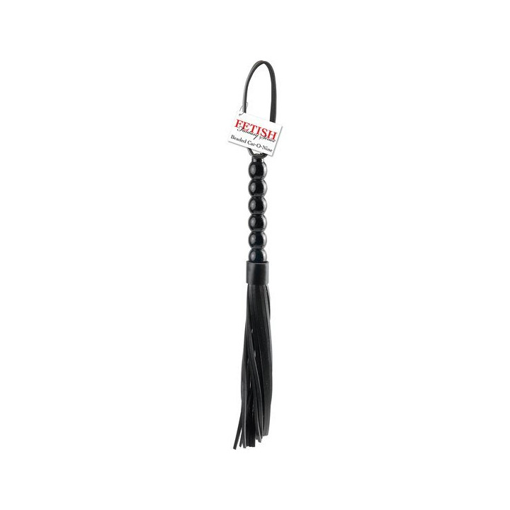 Latigo Beaded Cat-O-Nine