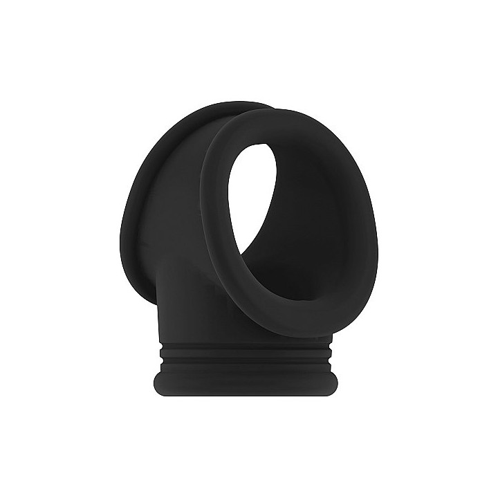 Sono Anillo para Pene N.48 y Testículos Negro