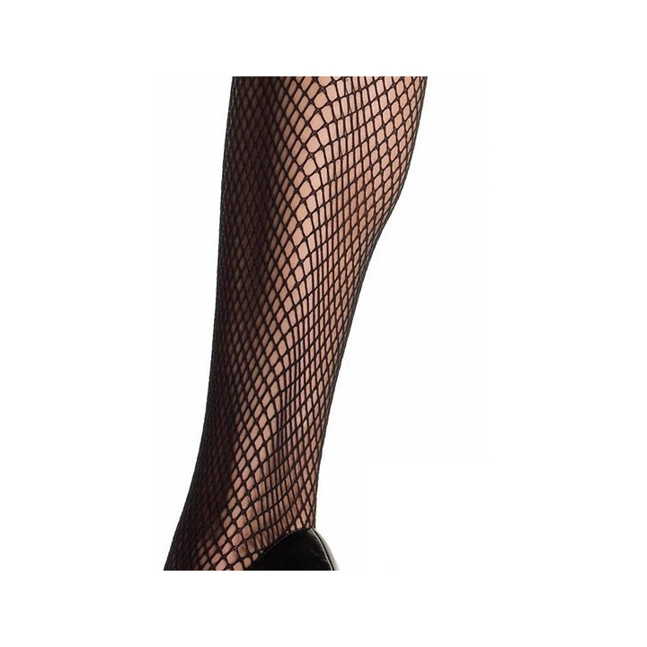 Pantys de Rejilla con Abertura en la Entrepierna Plus