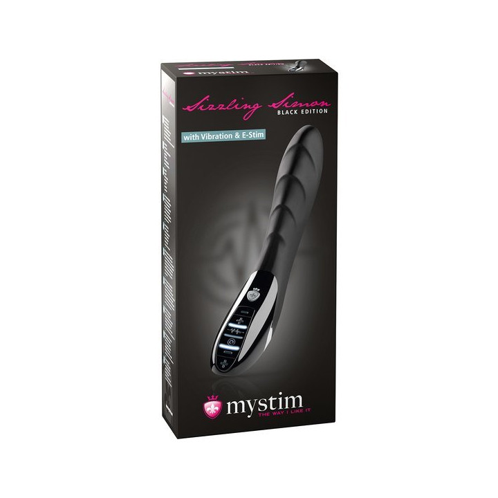 Sizzling Simon Estim Vibrador Eric Estim Negro