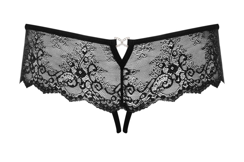 Panties con Abertura Merossa Negro
