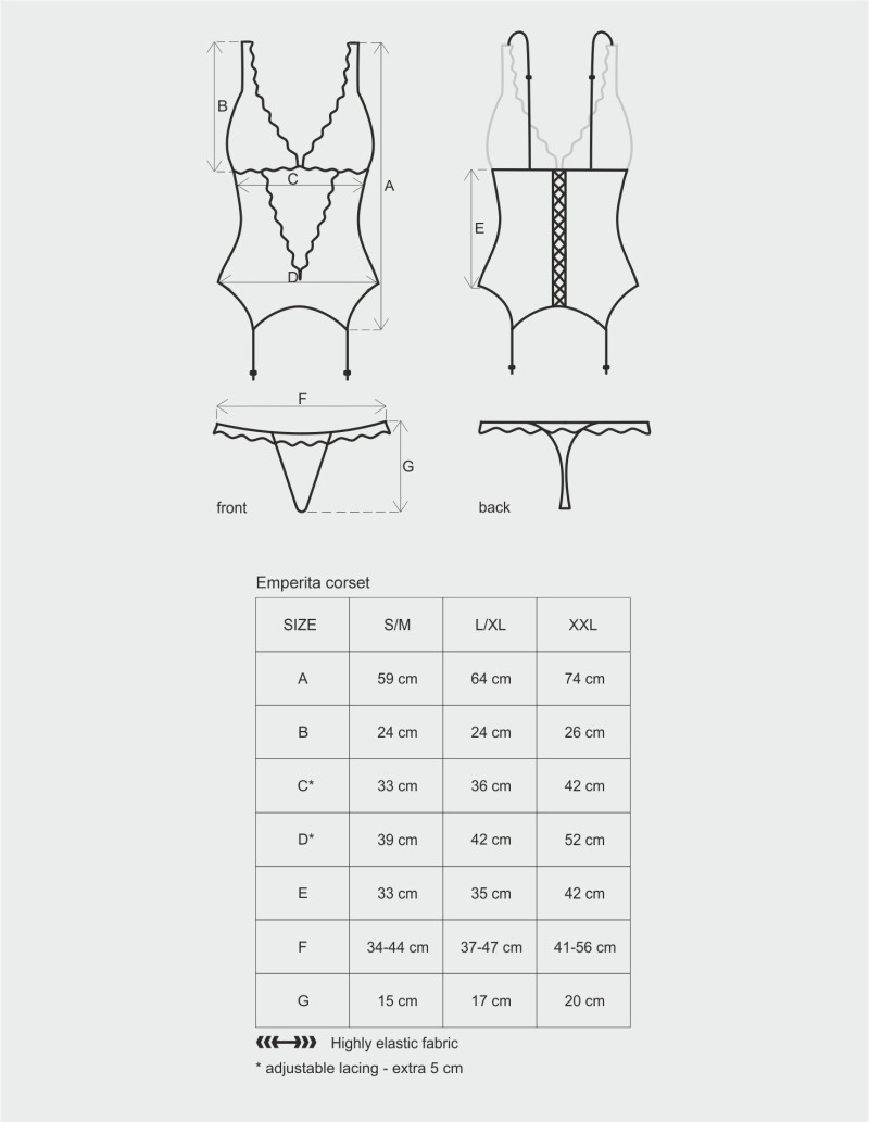 Corset Emperita Negro