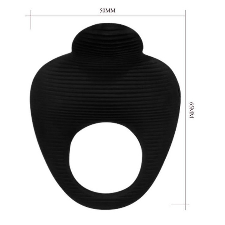 Anillo Vibrador Thimble Pretty Love Negro