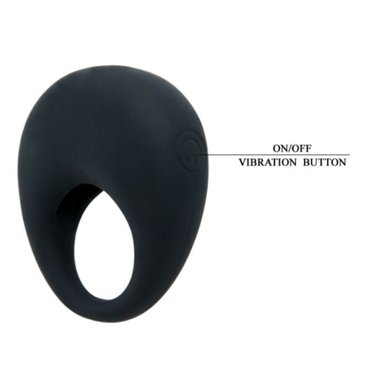Anillo Vibrador Trap de Pretty Love Negro