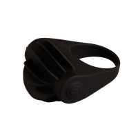 Chester Anillo Pene Vibrador Silicona Negro