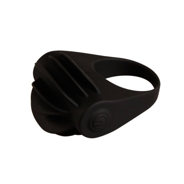 Chester Anillo Pene Vibrador Silicona Negro