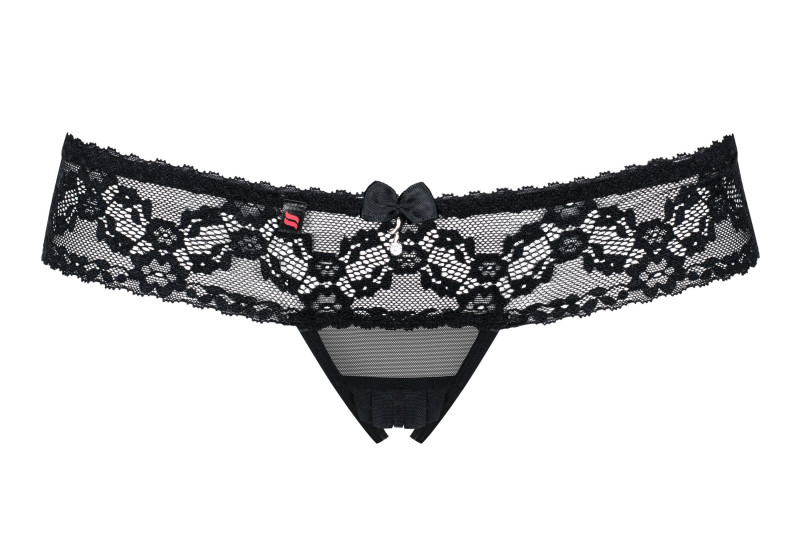 Tanga Abierto 837-THC-1 Encaje Negro