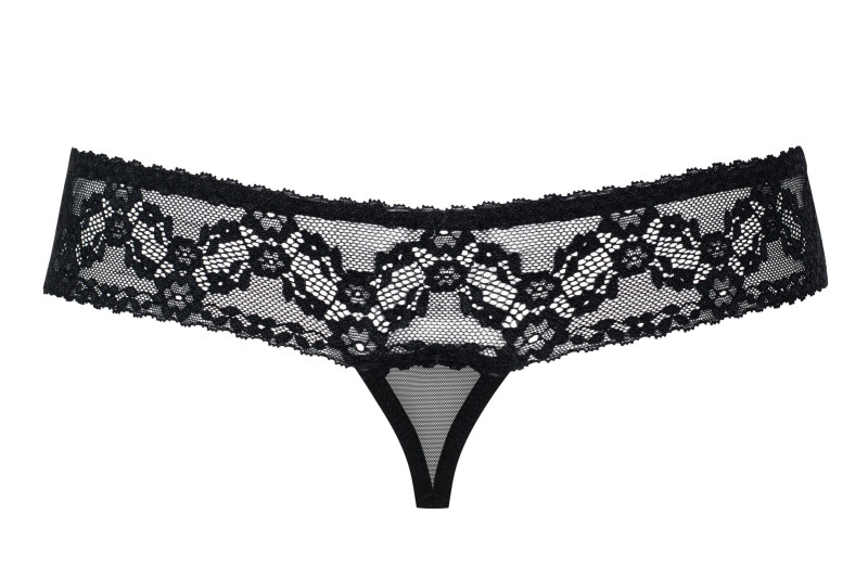 Tanga Abierto 837-THC-1 Encaje Negro