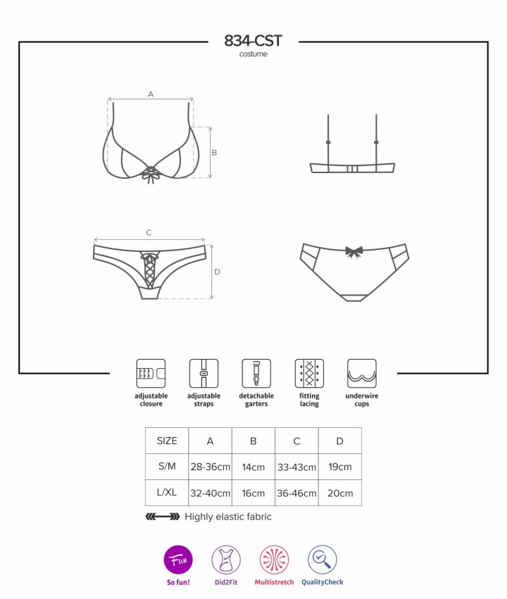 Disfraz 834-CST-6 Enfermera Sexy
