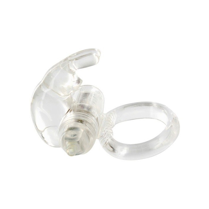 Anillo Vibrador de Silicona Transparente