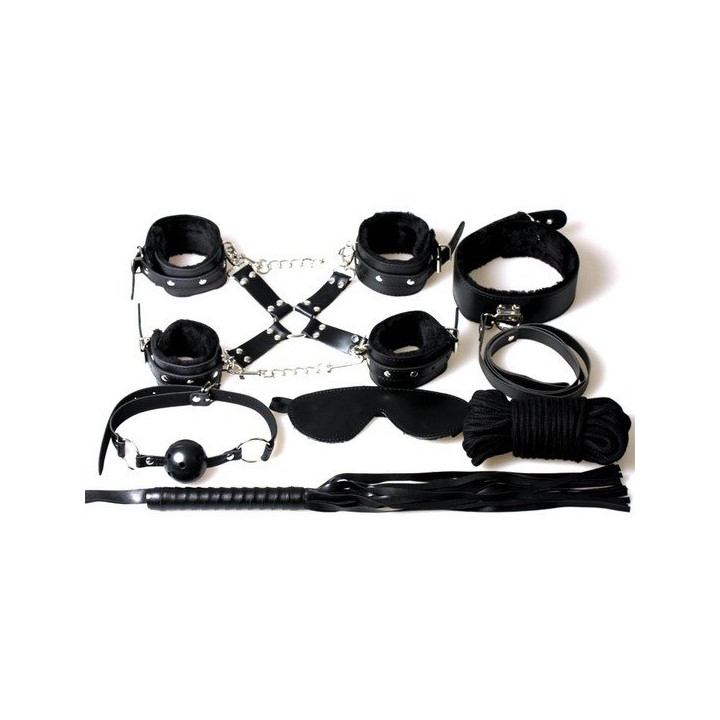 Set Bondage 8 Piezas Negro