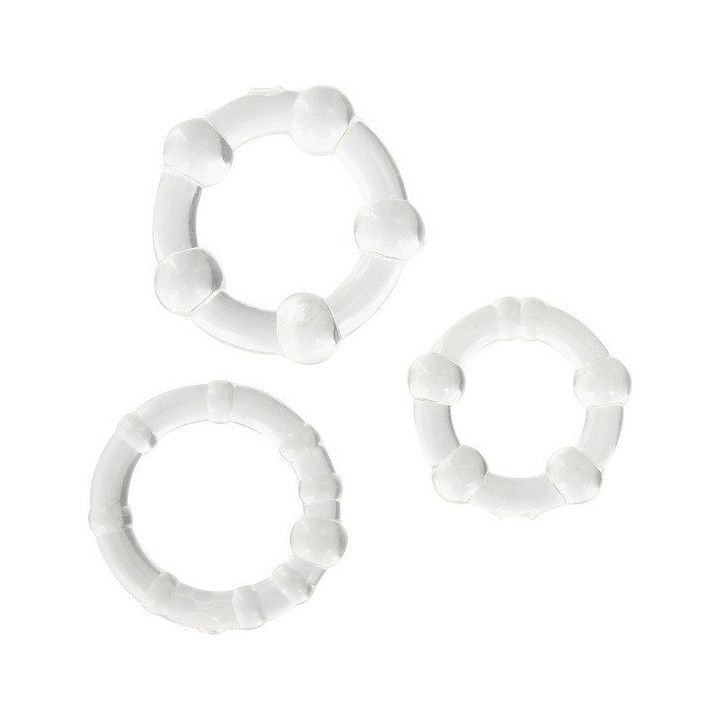 Juego Tres Anillos Pene Transparentes