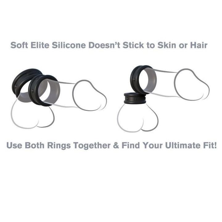 Max anillos de Silicona para el Pene Negro