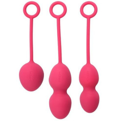 Nova Kit Kegel Bolas Rosa Intenso