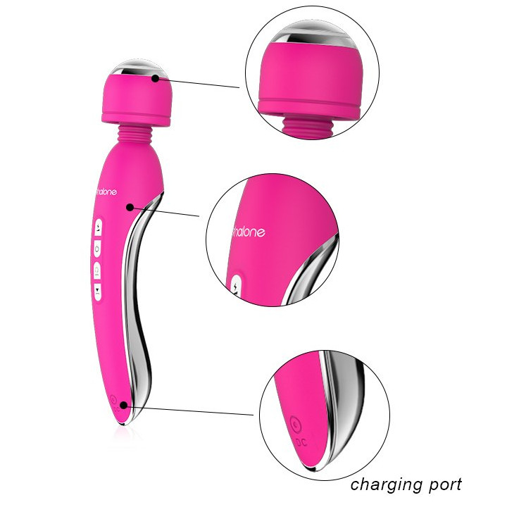 Electro Estimulador Masaje Fucsia