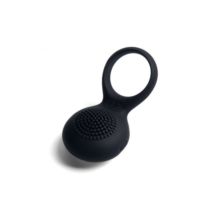 Tyler Anillo Vibrador Recargable Negro