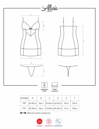 Tanga Alluria Chemise Negro