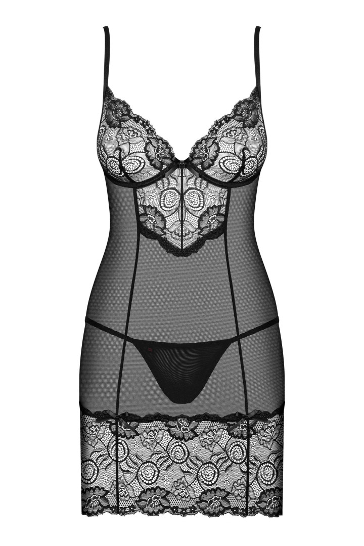 Tanga Alluria Chemise Negro