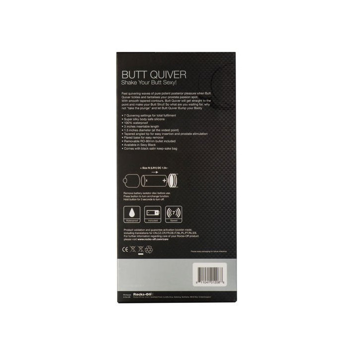 Butt Quiver Estimulador del Punto P 7 Velocidades