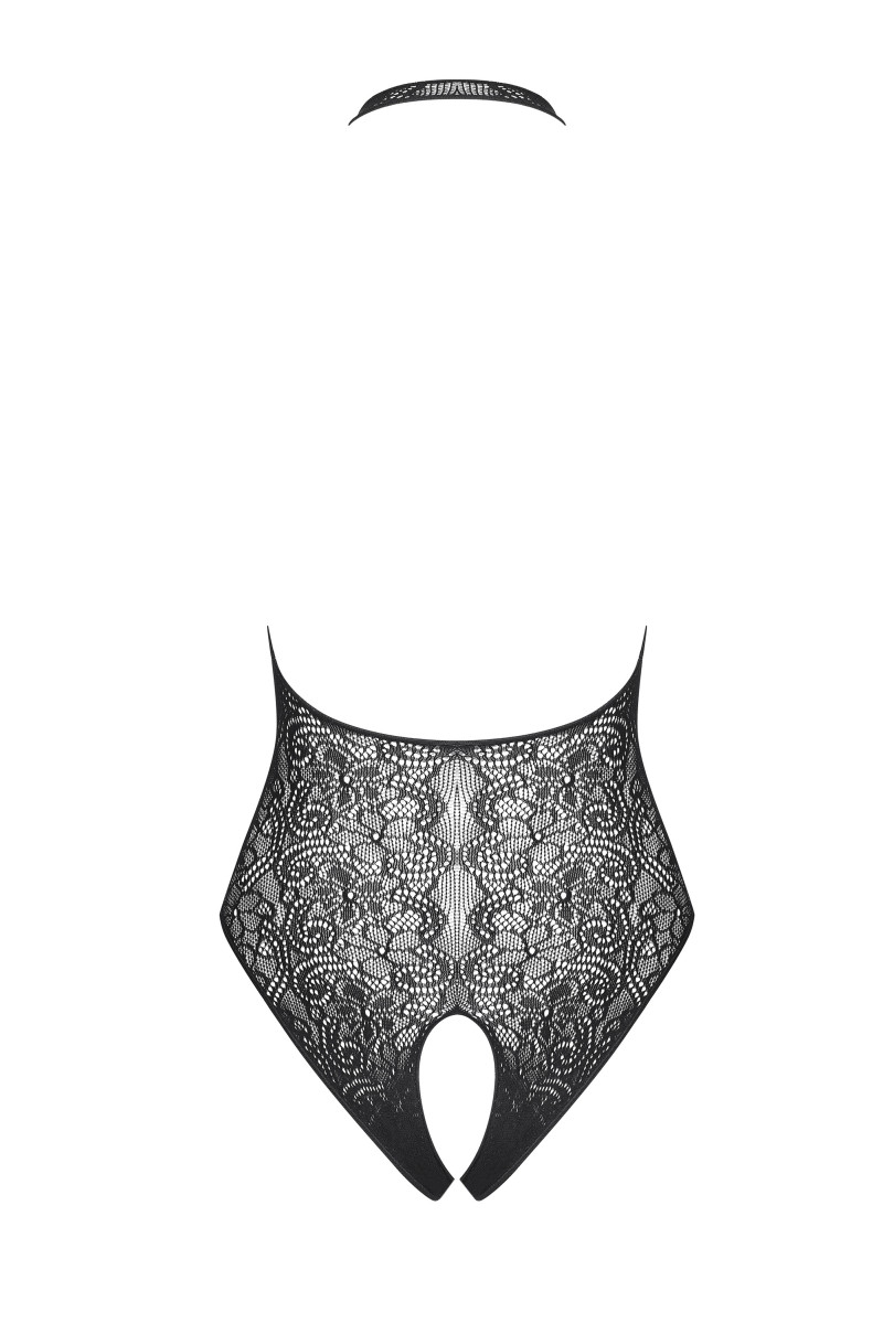 Body Bordado Floral B113 Negro