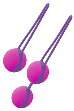 Bolas Set Love Balls 2 + 1 Morado Fucsia