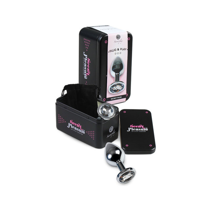 Plug Anal Metal Mediano con Bolsa