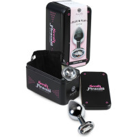 Plug Anal Metal Pequeño Transparente