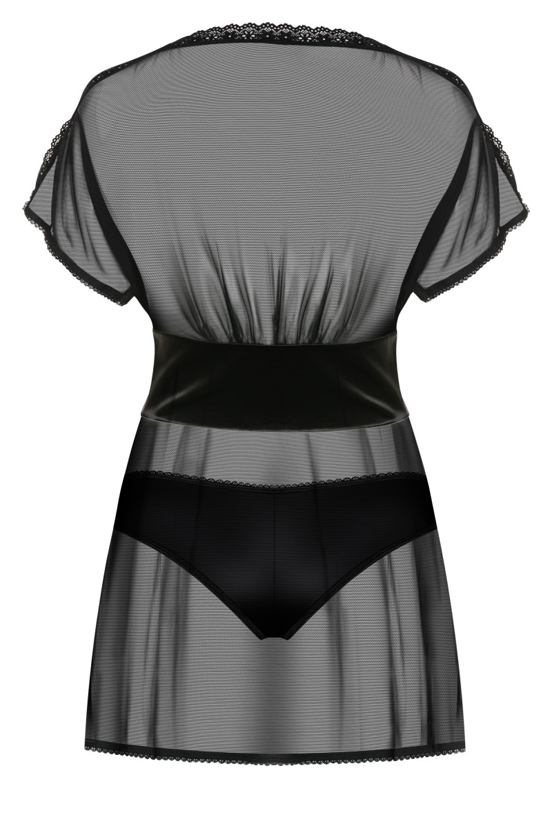 Camisón 868-Bab-1 Babydoll Negro Ajustable