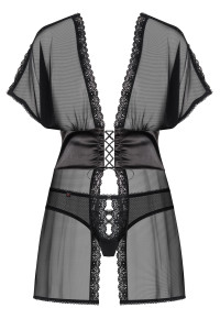 Camisón 868-Bab-1 Babydoll Negro Ajustable