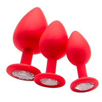 Large Plug Diamante Rojo