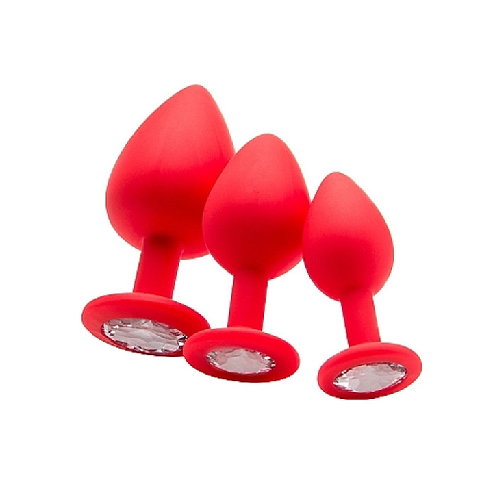 Large Plug Diamante Rojo
