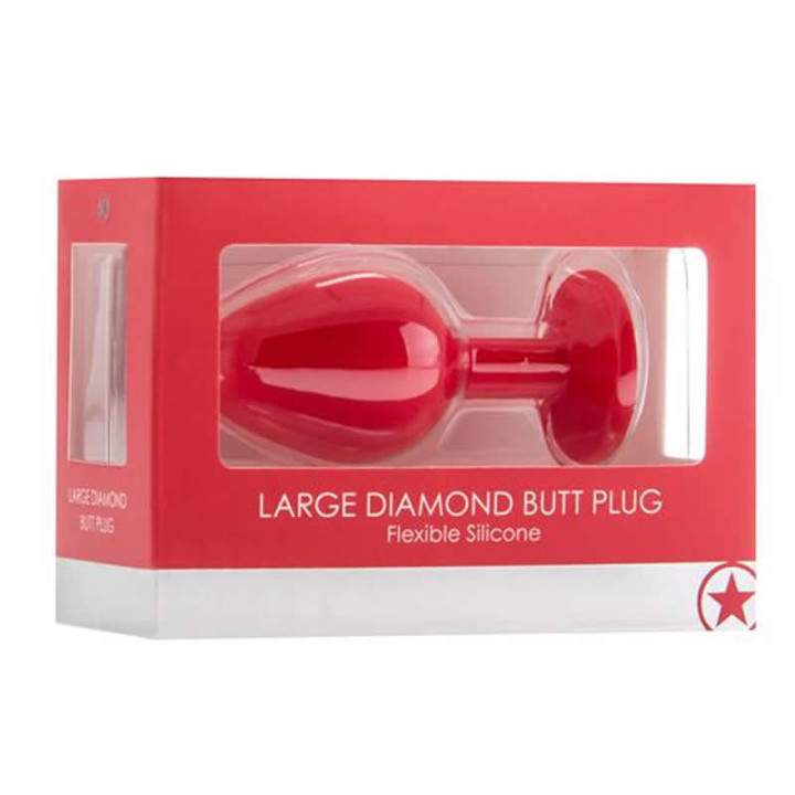 Large Plug Diamante Rojo